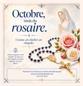 octobre mois du rosaire 290x300 - Le planning du rosaire pour le mois d'octobre dans la paroisse et le livret du rosaire